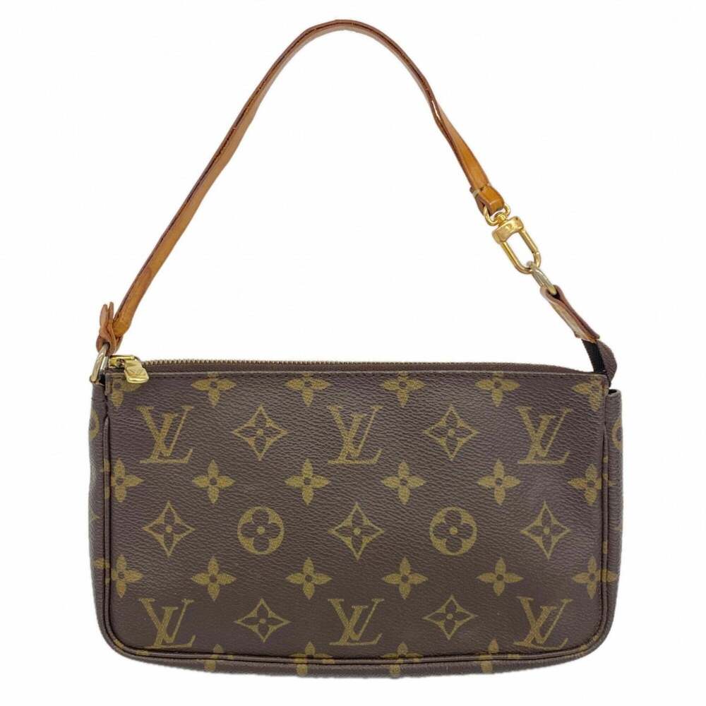 LOUIS VUITTON Brown Monogram Pochette Pouch - Picture 1 of 9
